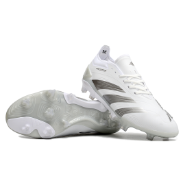 Adidas Predator Accuracy.1 Low League FG- White Pack Silver Metallic