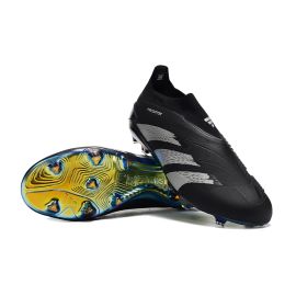 Adidas Predator Elite Laceless FG Core Black Carbon Gold Metallic