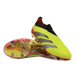 Adidas Predator Elite Laceless FG Solar Yellow Core Black Silver